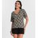 Blusa Feminina Estampada Godê Rovitex Preto GG / Preto