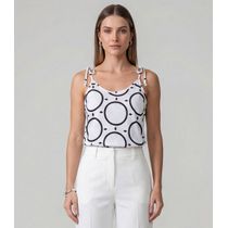 Blusa De Alça De Laço Infinita Cor Branco