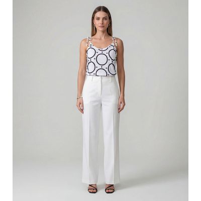 Blusa De Alça De Laço Infinita Cor Branco M / Branco