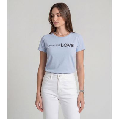 Blusa Feminina Cotton Com Estampa Infinita Cor Azul G / Azul