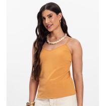 Blusa de Alça Infinita Cor Amarelo