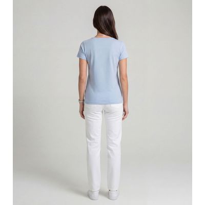 Blusa Feminina Cotton Com Estampa Infinita Cor Azul P / Azul