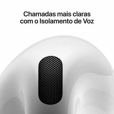 AirPods 4 com Cancelamento Ativo de Ruído Apple Branco