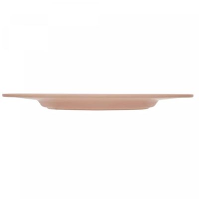 Prato para Sobremesa 20cm Bege Melamina Aveline Mesa Posta Servir Padaria
