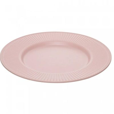 Prato para Sobremesa 20cm Bege Melamina Aveline Mesa Posta Servir Padaria