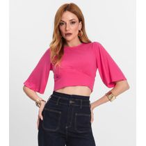 Blusa De Ribana Canelada Feminina Endless Rosa