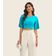 Blusa De Ribana Canelada Feminina Endless Azul GG / Azul