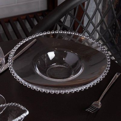 Jogo 2 Prato De Massa Risoto De Cristal Pearl Wolff 29x6cm