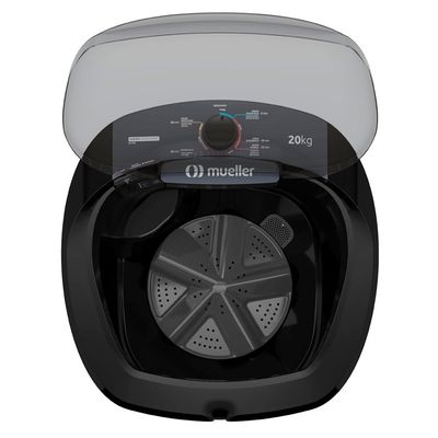 Lavadora de Roupas MLT20B 20kg Semiautomática Mueller Preto / 220v