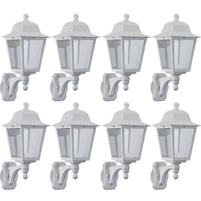 Conjunto 8 Luminárias de Parede Lente Transparente Arandelas Soberana 1 Lamp E27 Bivolt Dital