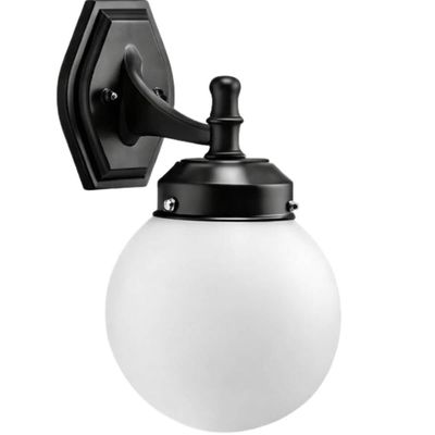 Arandela Globo Luminária de Parede E27 Aluminío Termoplástico Bivolt Jardins Caminhos Dital