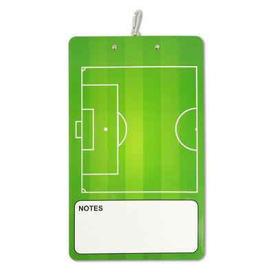 Prancheta Dupla-Face para Treinadores de Futebol, Quadro Branco Apagável com Marcador e Apagador - Inkdotpot 22,86 Cm × 38,1 Cm / Verde