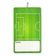Prancheta Dupla-Face para Treinadores de Futebol, Quadro Branco Apagável com Marcador e Apagador - Inkdotpot 22,86 Cm × 38,1 Cm / Verde