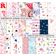 25 Folhas Bloco Papel Scrapbook Bebê Menina, Papel Cartão Colorido Lado Único para Scrapbooking, Fundo Decorativo e Artesanato - Inkdotpot 30,48 Cm × 30,48 Cm / Multicolorido