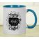 Canecas de Cerâmica 325 ml 'Aproveite Seu Café', Ótimas para a Noiva, Presente Divertido para Amante de Café - Inkdotpot 325 Ml / Azul