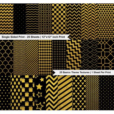 Bloco 25 Folhas de Papel Scrapbook Básico Lado Único - Papel Cartão Colorido para Scrapbooking, Fundos Decorativos, para Diário - Inkdotpot 15,24 Cm × 15,24 Cm / Multicolorido
