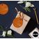 Etiquetas de Papel Metalizado para Lembrancinha de Aniversário "Obrigado por Celebrar Comigo" - Inkdotpot 100 Etiquetas Metalizadas / Laranja - Dourado