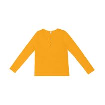 Blusa Feminina Com Botões Manga Longa Rovitex Amarelo