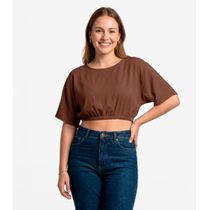 Blusa Feminina Em Viscose Infinita Cor Marrom