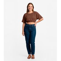 Blusa Feminina Em Viscose Infinita Cor Marrom