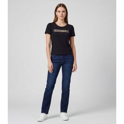Blusa Feminina Em Visco Tricot Infinita Cor Preto G / Preto