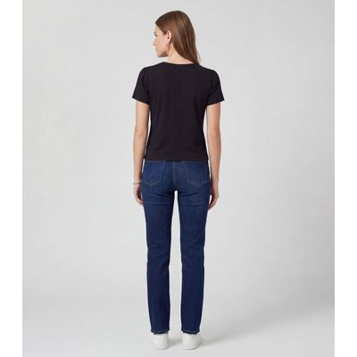 Blusa Feminina Em Visco Tricot Infinita Cor Preto G / Preto