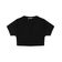 Blusa Cropped Juvenil Em Viscopoly Minty Preto 12 / Preto
