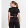 Blusa Cropped Juvenil Em Viscopoly Minty Preto 12 / Preto