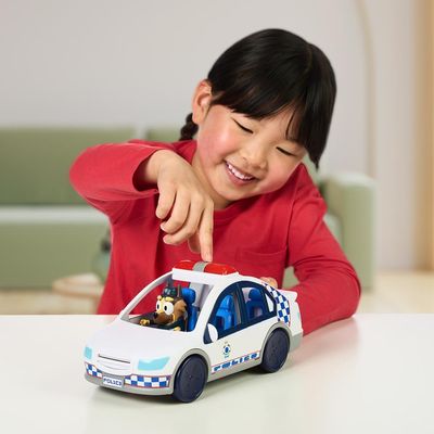 Carro de Polícia da Bluey com Luzes e Sons