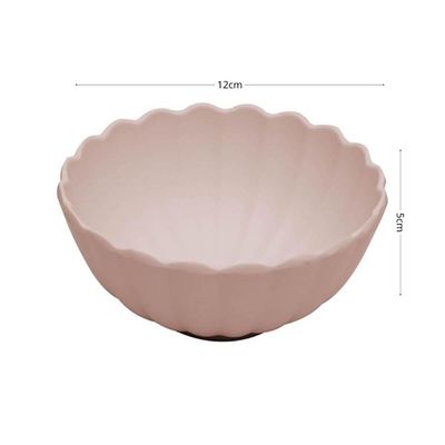 Kit 6 Cumbucas Bowls Bege Linha Gerbera 12cm Melamina Servir Petiscos Entradinhas e Porções Lyor