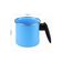 Conjunto Esmaltado Ágata Leiteira 1,3L e Papeiro 800ml Azul Bebê Metallouça Cabos em Baquelite