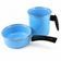 Conjunto Esmaltado Ágata Leiteira 1,3L e Papeiro 800ml Azul Bebê Metallouça Cabos em Baquelite
