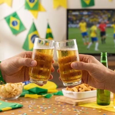Jogo de Copos Nadir Lights em Vidro Liso com 6 Peças 300ml