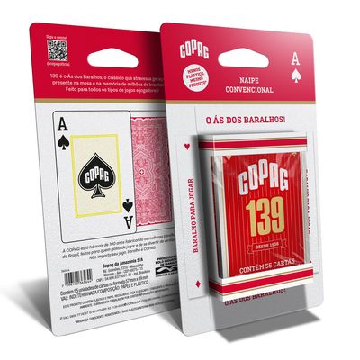 Jogo de Cartas Baralho 139 Copag