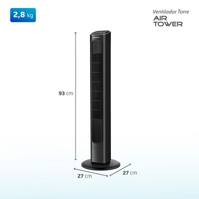 Ventilador de Torre Air Tower VTR01B Mondial Preto 45W 220V