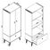 Cristaleira Com Portas De Vidro E 1 Gaveta Curve Mb1122 Off White