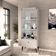 Cristaleira Com Portas De Vidro E 1 Gaveta Curve Mb1122 Off White