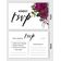 Cartões RSVP (Conjunto de 50) 10 x 15 cm em Branco com Espaço para Envio, Resposta para Casamento, Estampa Floral Bordô - Inkdotpot 10,16 Cm × 15,24 Cm / Branco