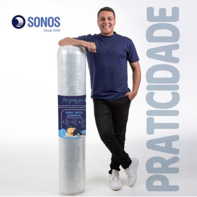 Colchão Sonos Sense Argentum Queen Ortopédico espuma D33 158x198x19 a Vácuo