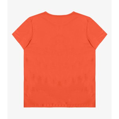 Blusa Baby Look Feminina Estampada Select Laranja GG / Laranja
