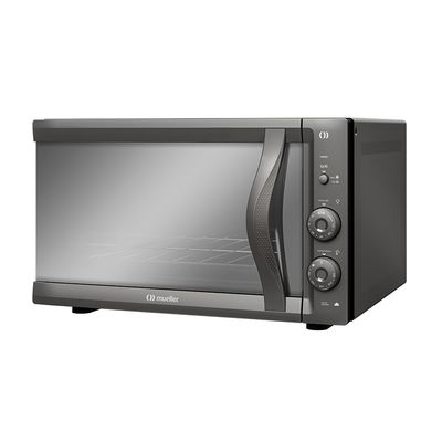 Forno Elétrico de Bancada MFB50F Espelhado 50 litros e Vidro Duplo Mueller Cinza / 110v