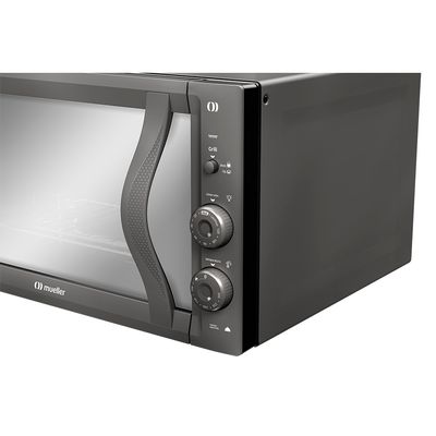 Forno Elétrico de Bancada MFB50F Espelhado 50 litros e Vidro Duplo Mueller Cinza / 110v
