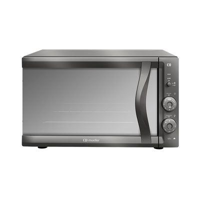 Forno Elétrico de Bancada MFB50F Espelhado 50 litros e Vidro Duplo Mueller Cinza / 110v