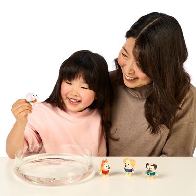 Kit 4 Bonecos Bluey com Mudança de Cor - Parque Aquático