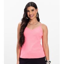 Blusa de Alça Infinita Cor Rosa