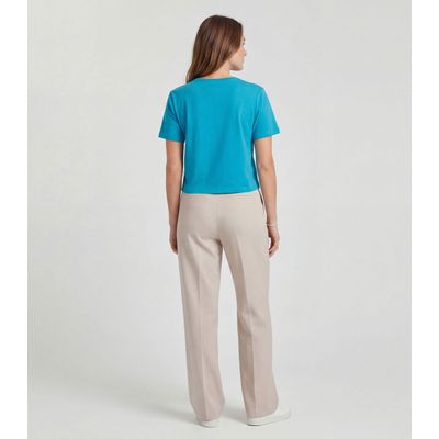 Blusa Feminina em Molecotton Viscose Infinita Cor Azul GG / Azul