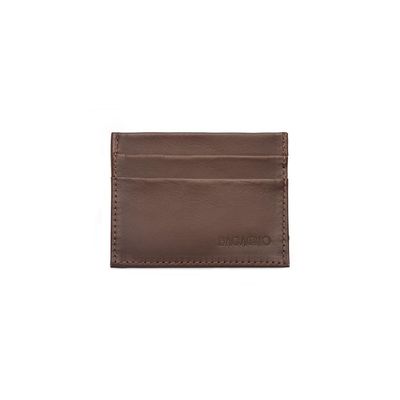 Porta Cartão Masculino de Couro Cosme Café U / Marrom