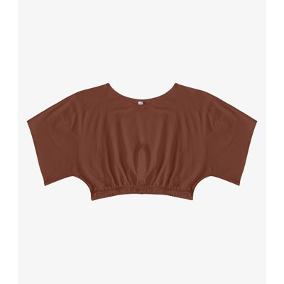 Blusa Feminina Em Viscose Infinita Cor Marrom P / Marrom
