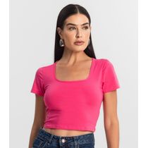 Blusa Cropped Feminina Rovitex Rosa