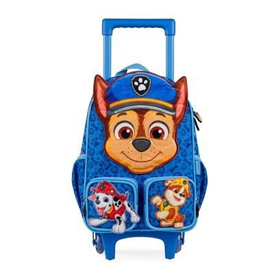 Kit Mochila de Rodinha e Lancheira Térmica Infantil Patrulha Canina Chase Baby